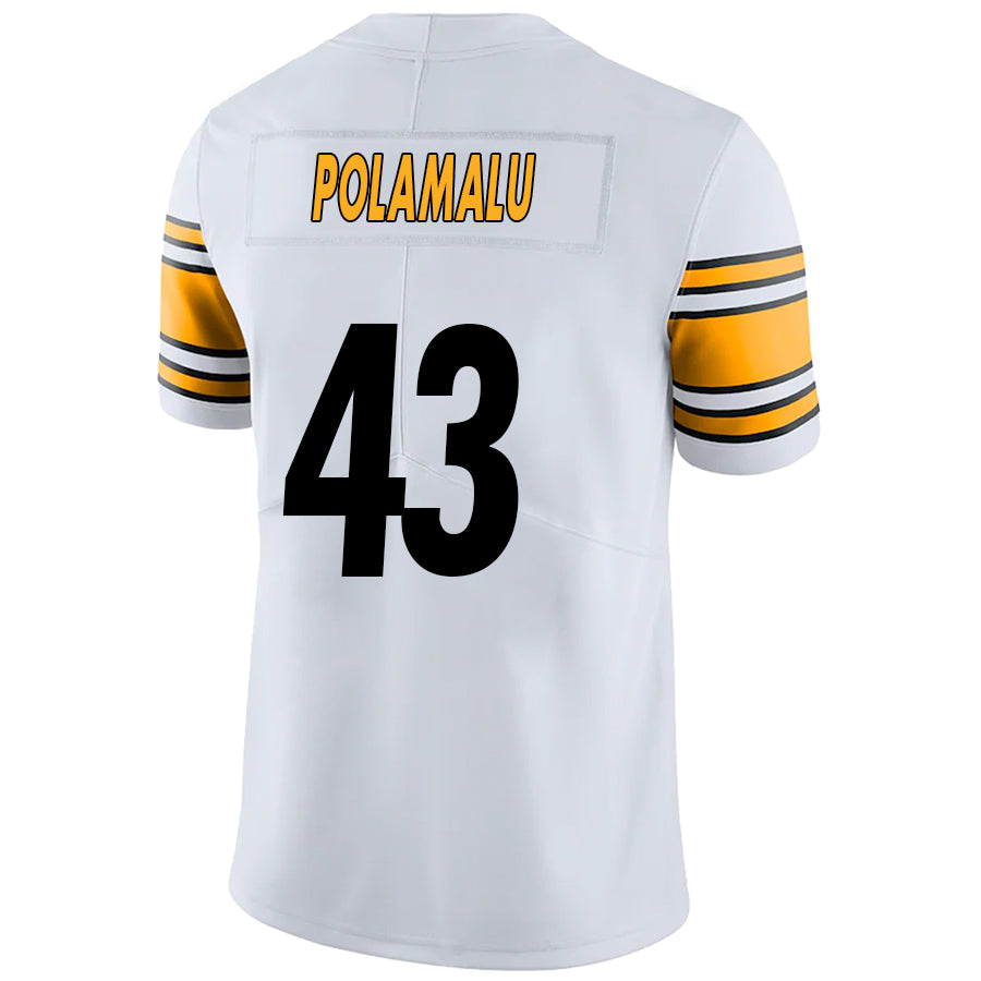 #43 Troy Polamalu Player P.Steelers White Vapor F.U.S.E. Limited Football Jerseys football jersey product view 1