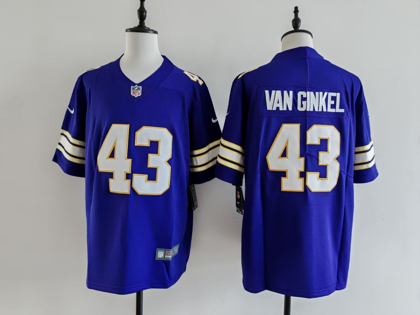 Men's Minnesota Vikings Andrew Van Ginkel Nike Jersey - Retro Purple football jersey product view 1