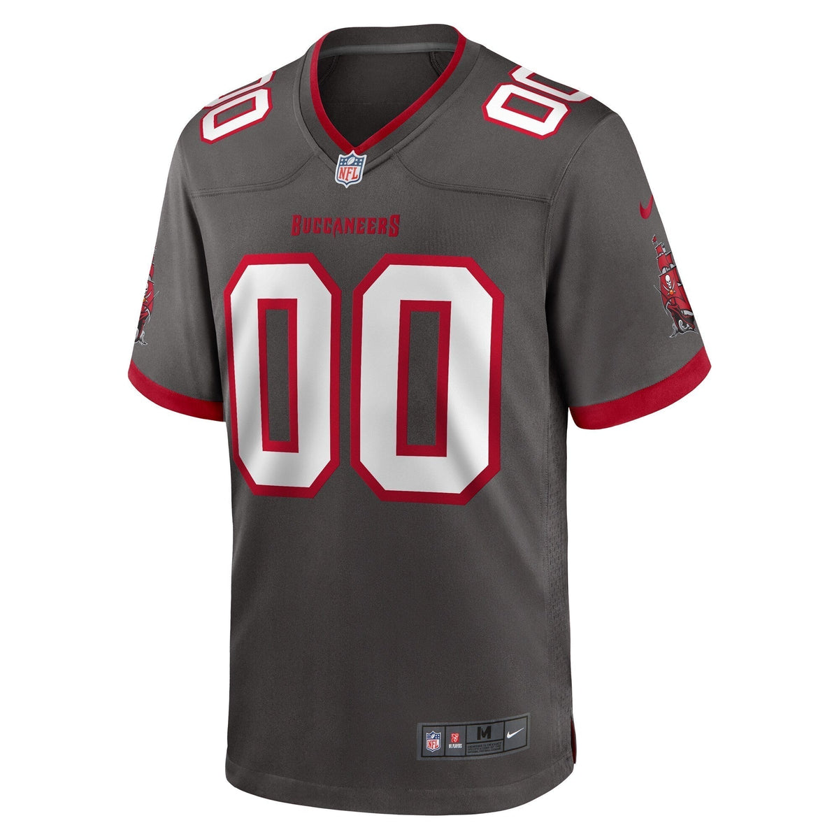 Tampa Bay Buccaneers Nike Alternate Custom Game Jersey - Pewter football jersey product view 2