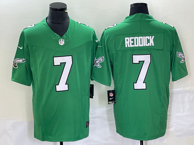 Men's Philadelphia Eagles Haason Reddick #7 Kelly Green Game Jersey1 football jersey product view 1