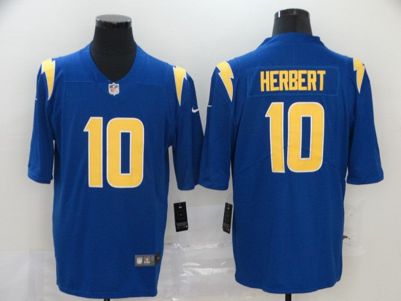 Men's Los Angeles Chargers Justin Herbert #10 Blue 2nd Alternate Game Jersey1 football jersey product view 1
