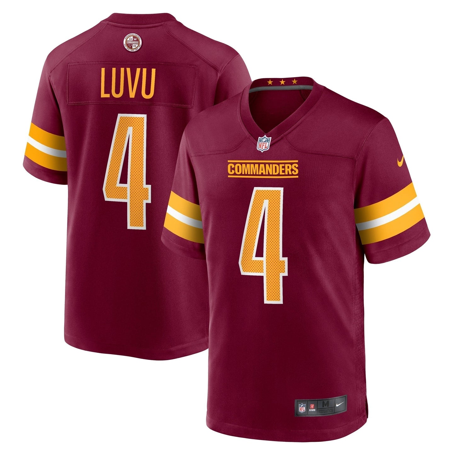 Frankie Luvu Washington Commanders Nike Game Jersey - Burgundy football jersey product view 1