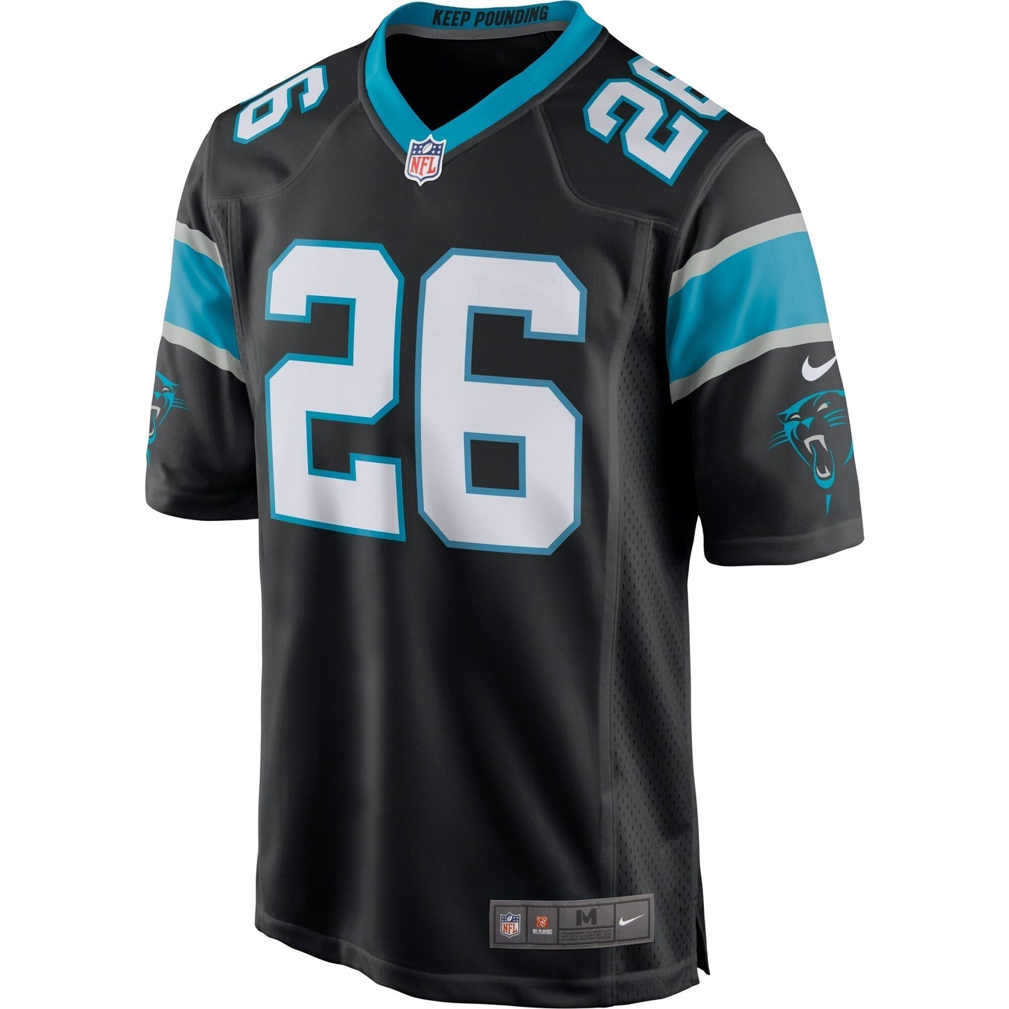 Donte Jackson Carolina Panthers Nike Game Jersey - Black football jersey product view 2
