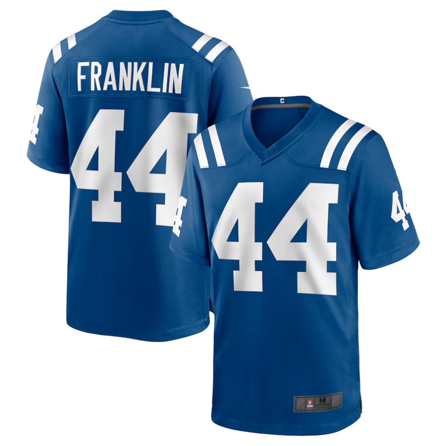 #44 Zaire Franklin Player IN.Colts Game Football Jerseys - Royal football jersey product view 1