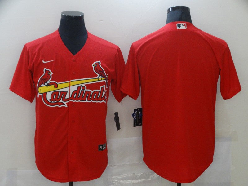 Men's St. Louis Cardinals Red Alternate Replica Blank Jersey1 baseball jersey product view 1