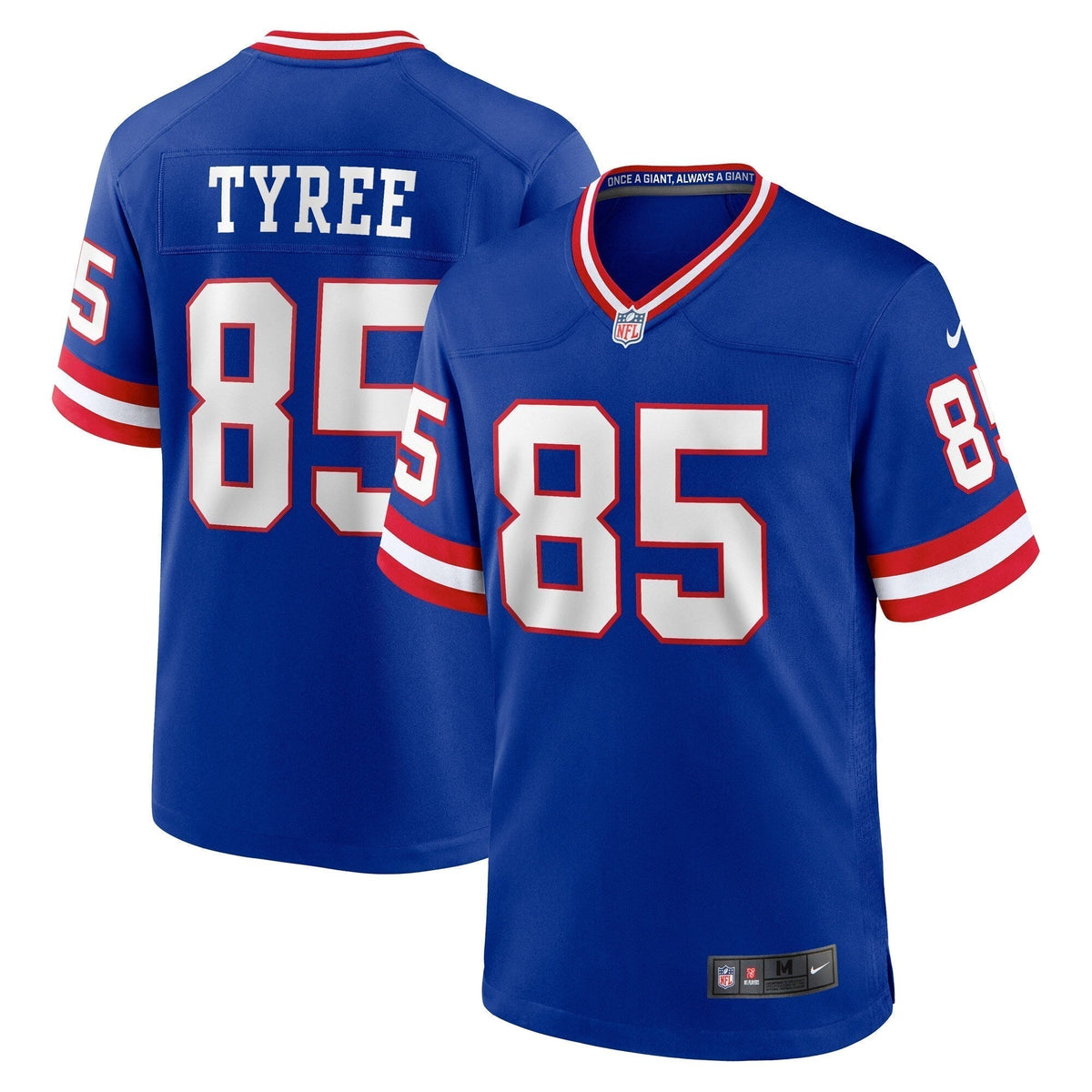 David Tyree New York Giants Nike Classic Retired Game Jersey - Royal football jersey product view 1