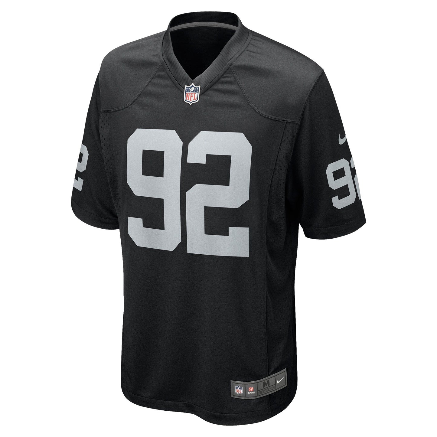 Richard Seymour Las Vegas Raiders Nike Retired Game Jersey - Black football jersey product view 2