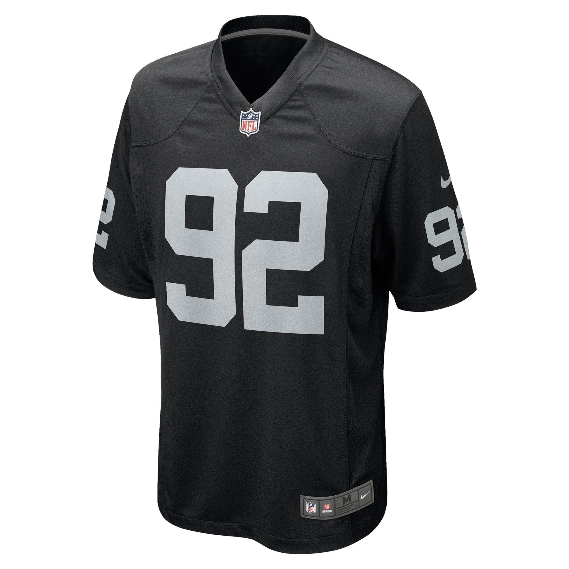 Richard Seymour Las Vegas Raiders Nike Retired Game Jersey - Black football jersey product view 2
