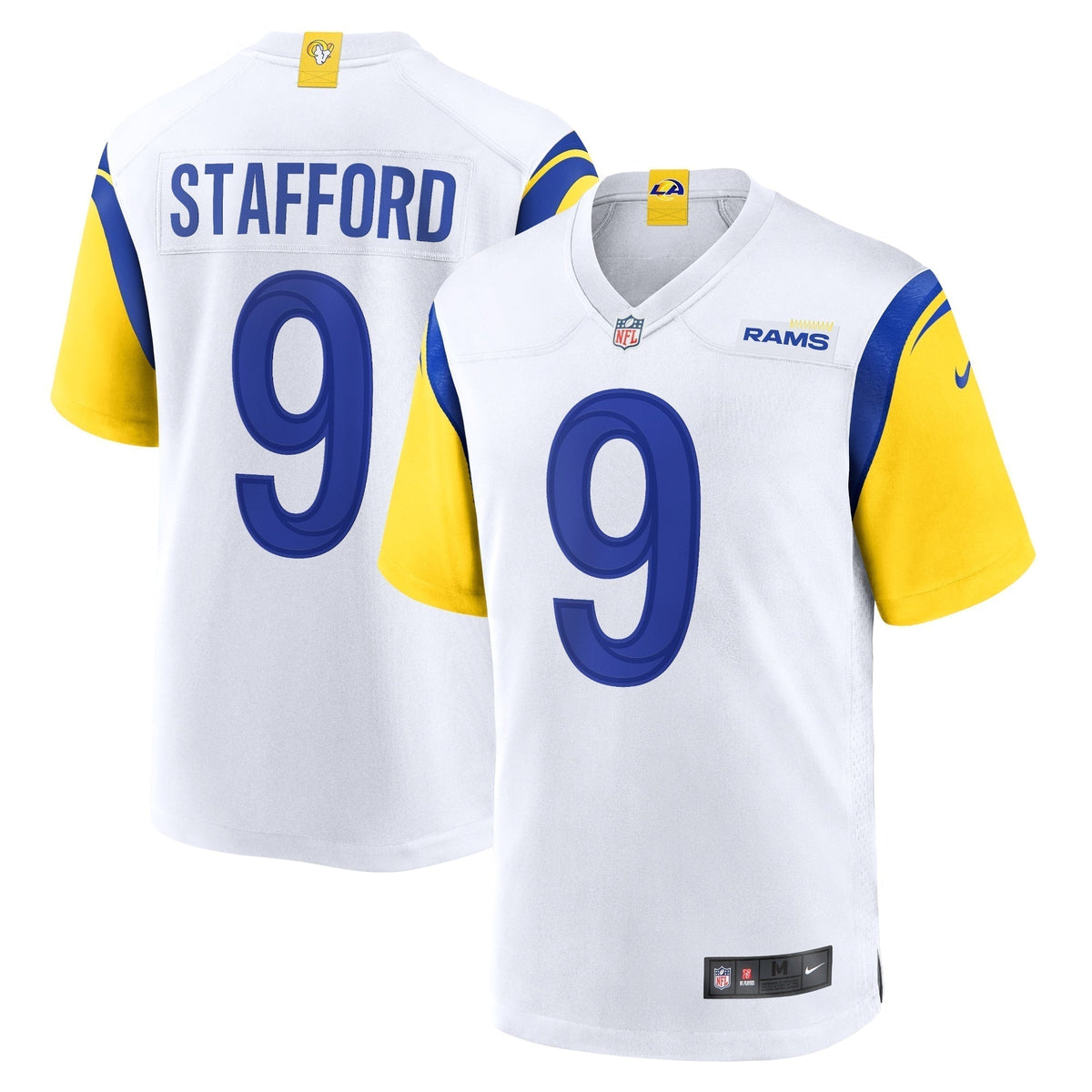 Matthew Stafford Los Angeles Rams Nike Alternate Game Jersey - White football jersey product view 1