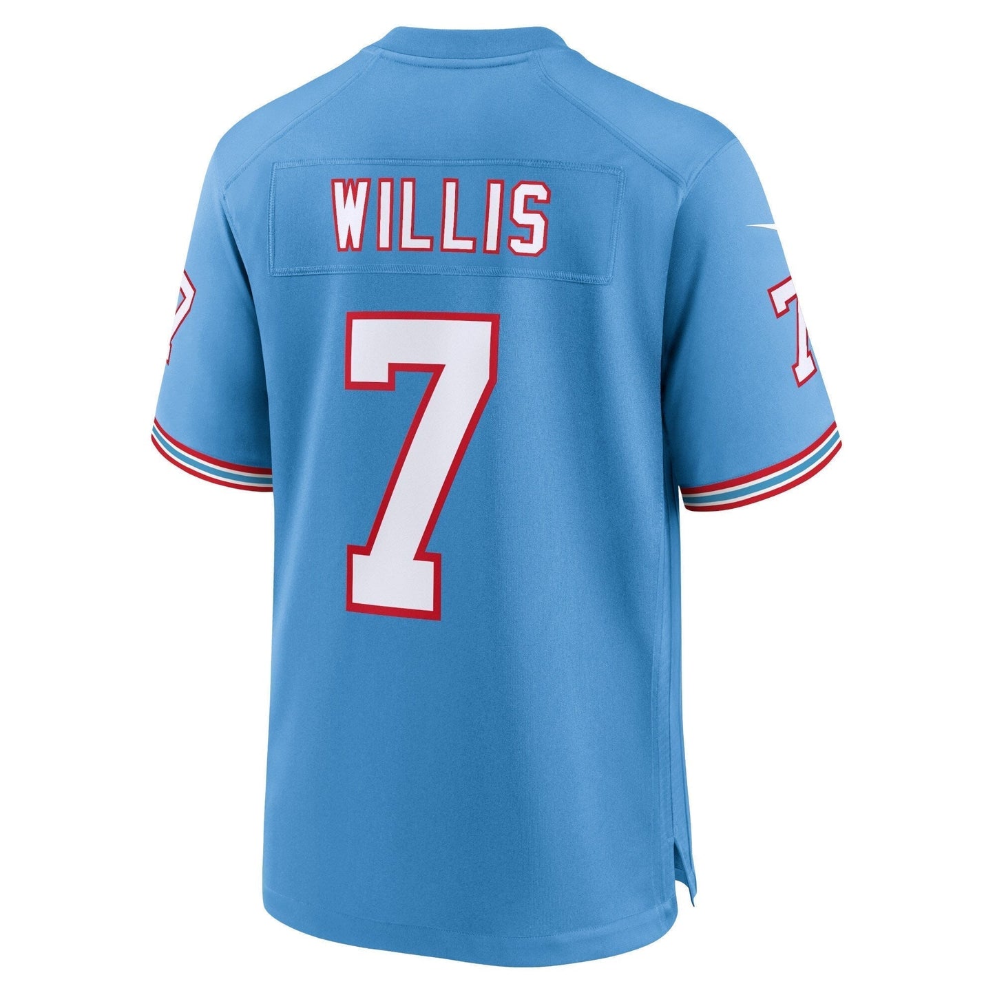 Malik Willis Tennessee Titans Nike Oilers Throwback Alternate Game Jersey - Light Blue football jersey product view 3