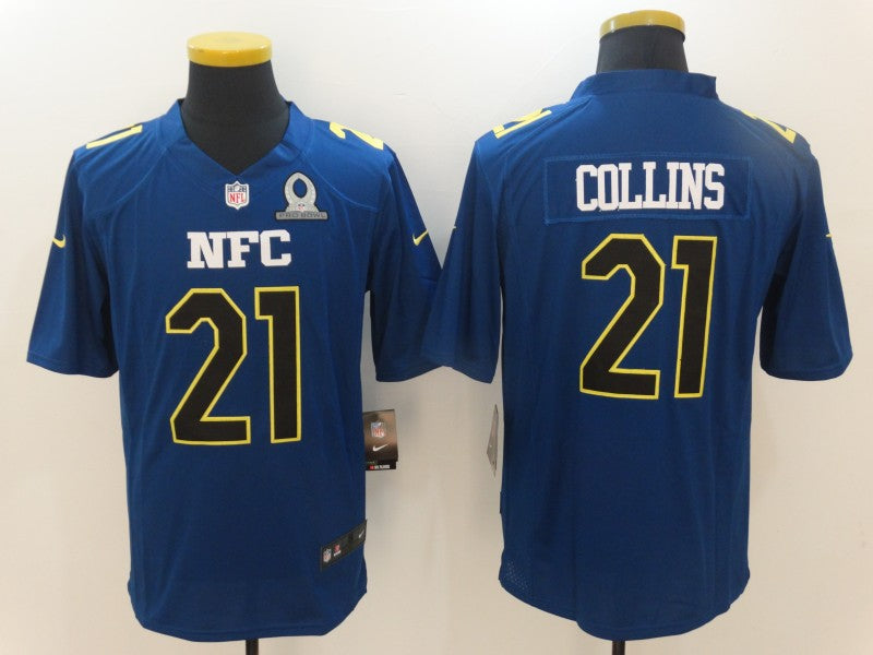 Men's New York Giants Landon Collins #21 Blue Game Player Jersey1 football jersey product view 1