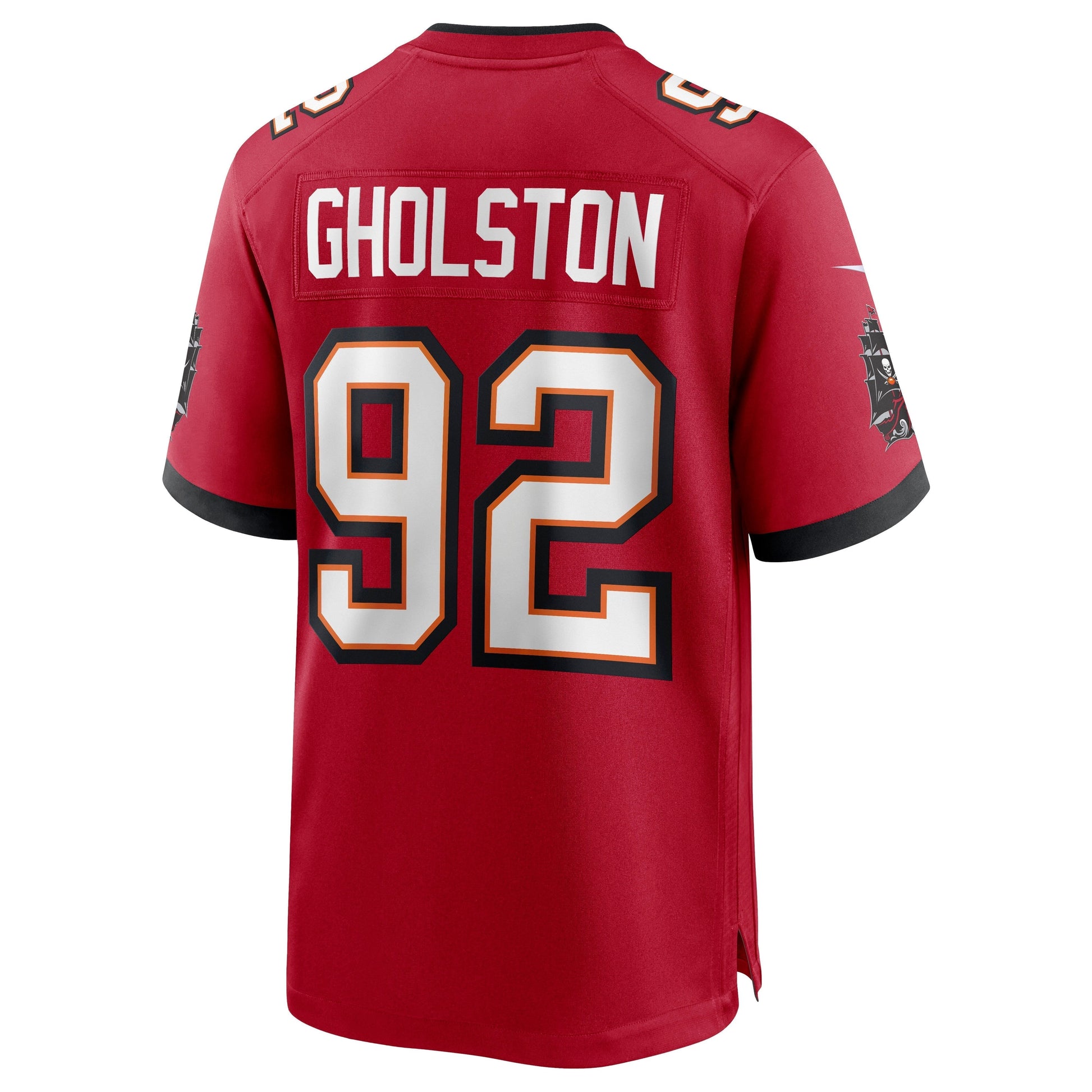 William Gholston Tampa Bay Buccaneers Nike Game Jersey - Red football jersey product view 3