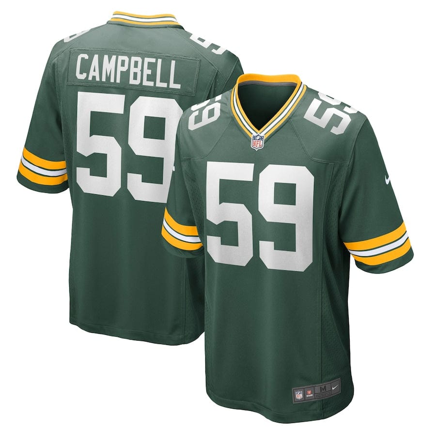 De'Vondre Campbell Green Bay Packers Jersey football jersey product view 1