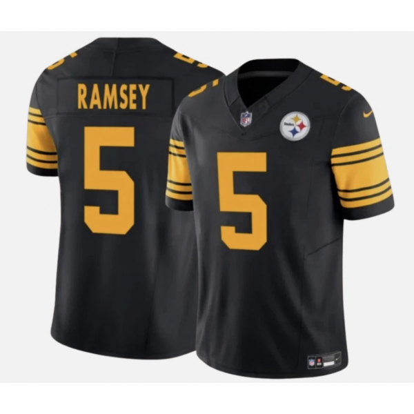 Jalen Ramsey Pittsburgh Steelers Alternate Jersey - Black football jersey product view 1