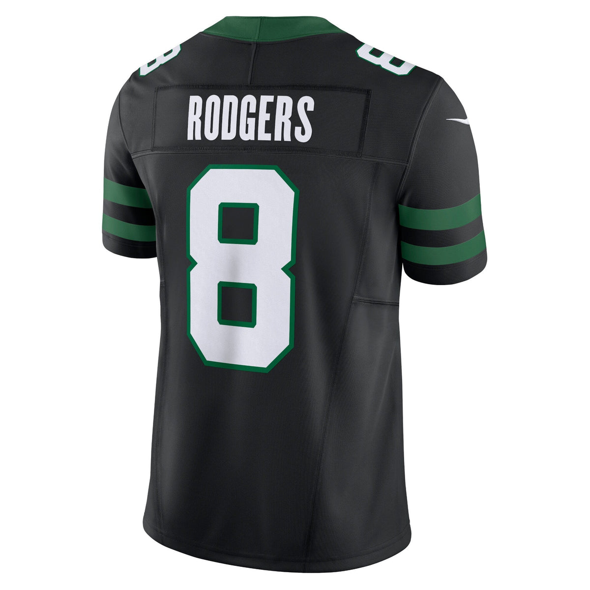 Aaron Rodgers New York Jets Nike Alternate Vapor F.U.S.E. Limited Jersey - Legacy Black football jersey product view 3