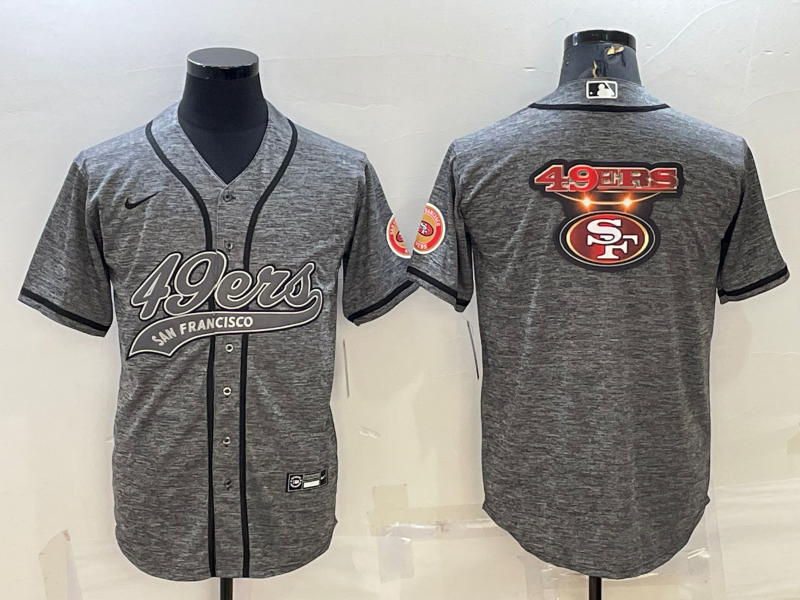 Men's San Francisco 49ers Gray Game Jersey1 football jersey product view 1