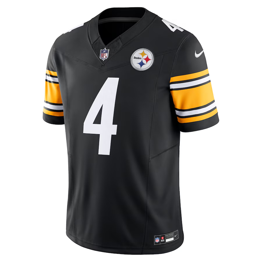 Men's Nike DK Metcalf Black Pittsburgh Steelers Team Vapor F.U.S.E. Limited Jersey football jersey product view 3