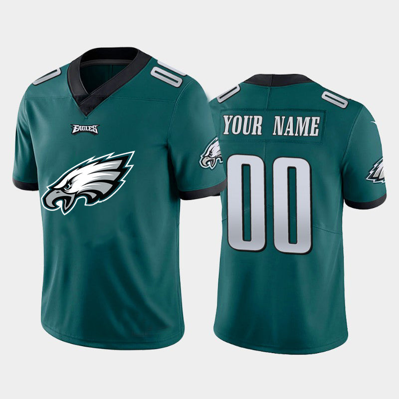 Custom1 Philadelphia Eagles Green Team Big Logo Vapor Untouchable Limited Jersey1 Stitched American Football Jerseys football jersey product view 1