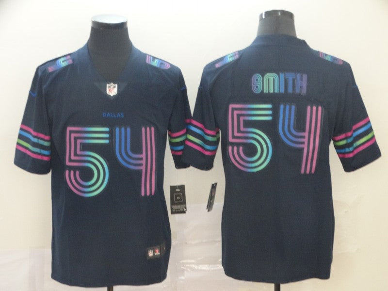 Men's Dallas Cowboys Jaylon Smith #54 Navy City Edition Game Jersey1 football jersey product view 1