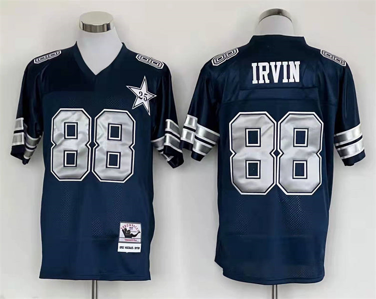 Men's Dallas Cowboys Michael Irvin Navy Legacy Replica Player Jersey1 football jersey product view 1