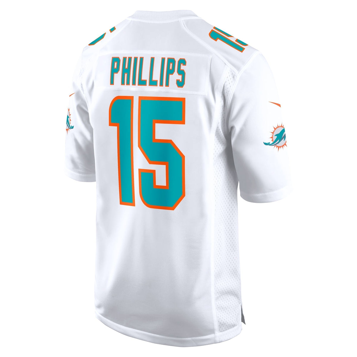 Jaelan Phillips Miami Dolphins Nike Game Jersey - White football jersey product view 3