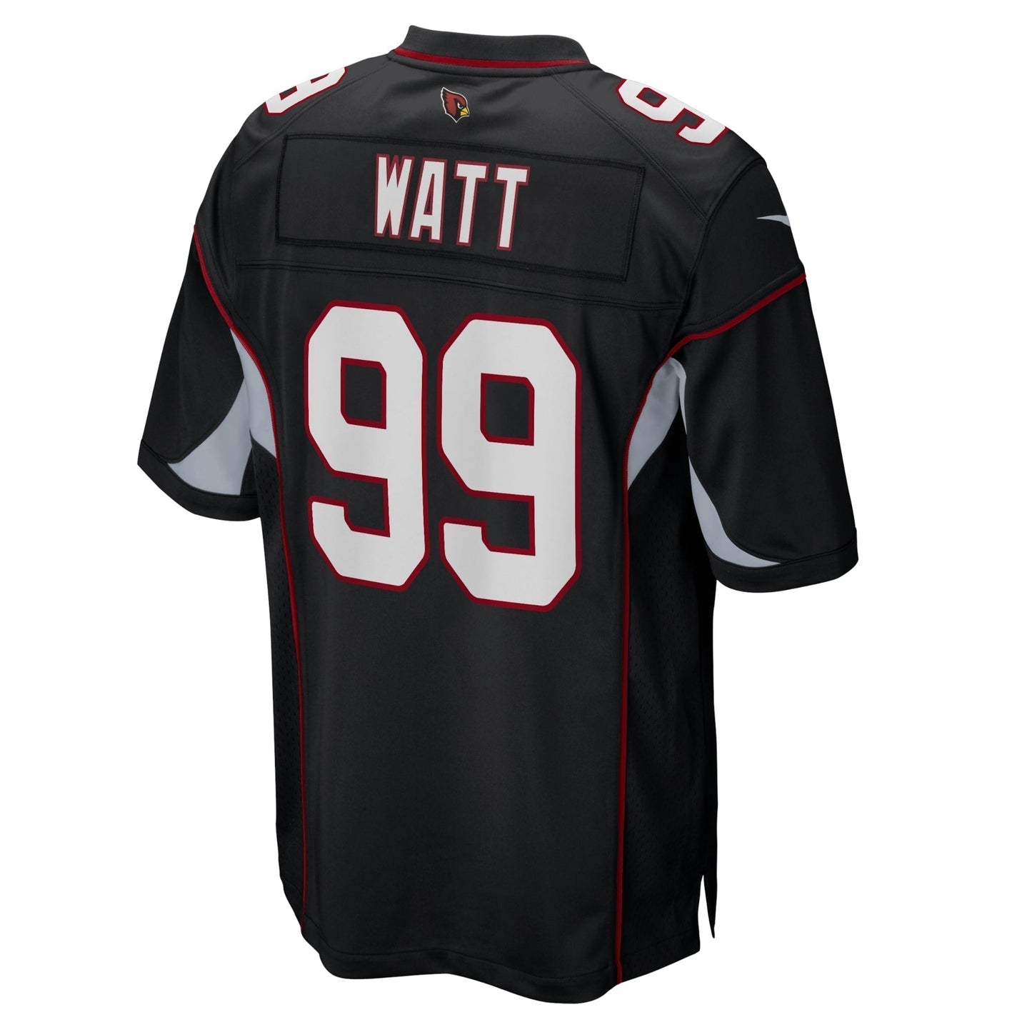 J.J. Watt Arizona Cardinals Nike Alternate Game Jersey - Black football jersey product view 3