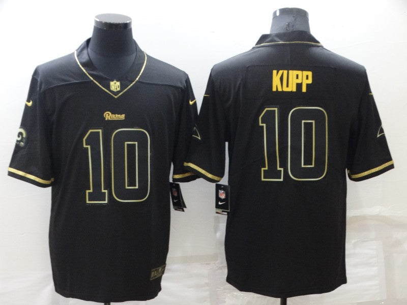 Men's Los Angeles Rams Cooper Kupp #10 Black Game Player Jersey1 football jersey product view 1