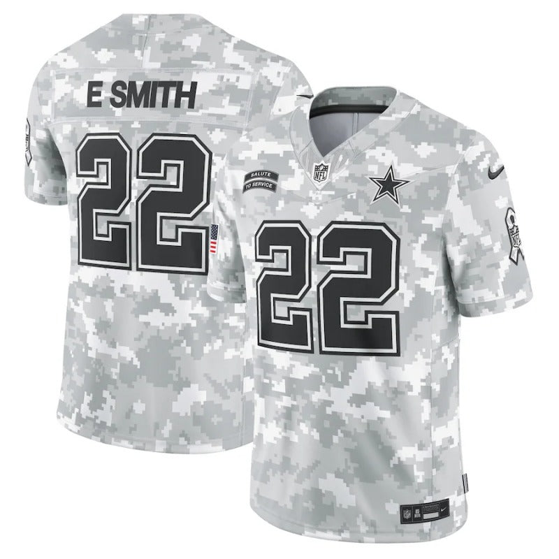 Emmitt Smith Dallas Cowboys Salute To Service 2024 Jersey football jersey product view 1