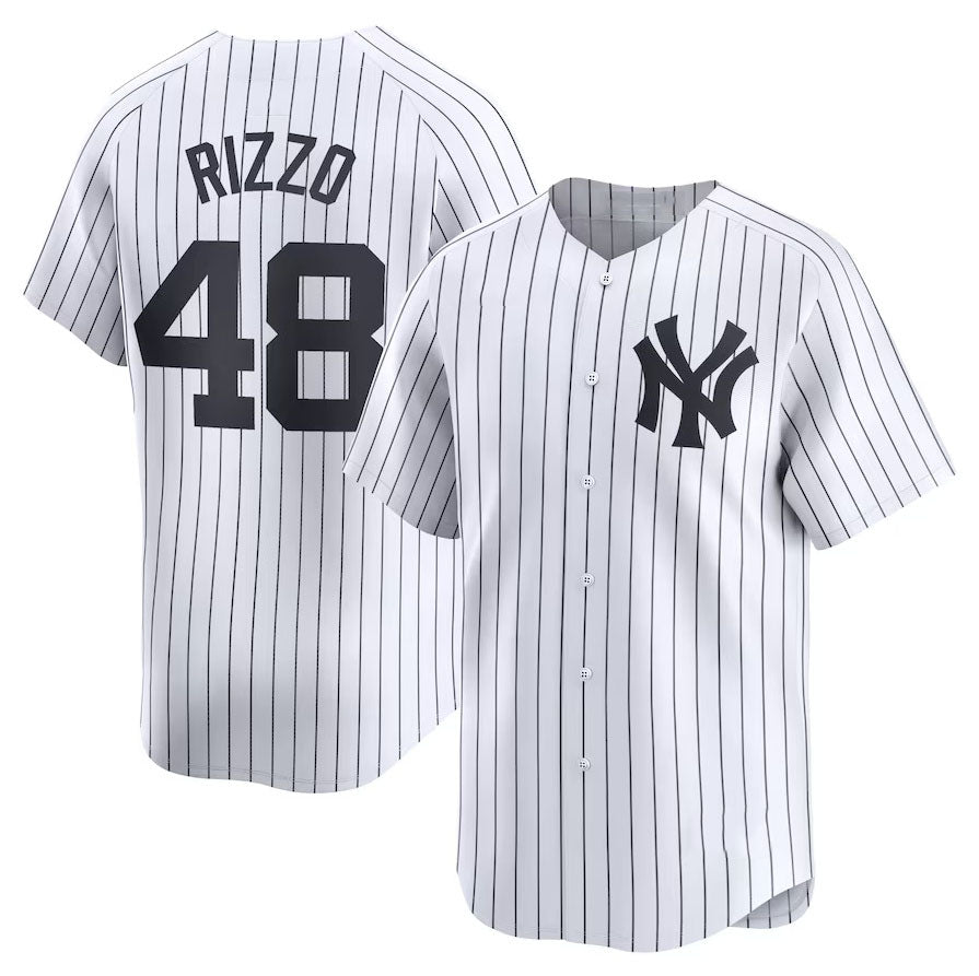 New York Yankees #48 Anthony Rizzo Home Limited Player Jersey - White Stitches Baseball Jerseys baseball jersey product view 1