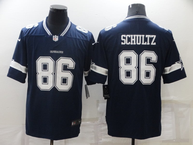 Men's Dallas Cowboys Dalton Schultz #86 Navy Game Jersey1 football jersey product view 1