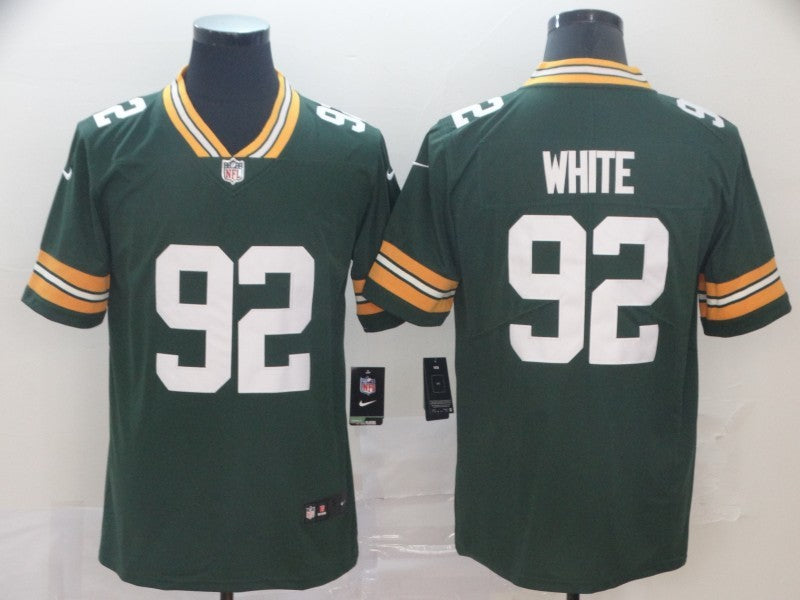 Men's Green Bay Packers Reggie White #92 Green Game Jersey1 football jersey product view 1
