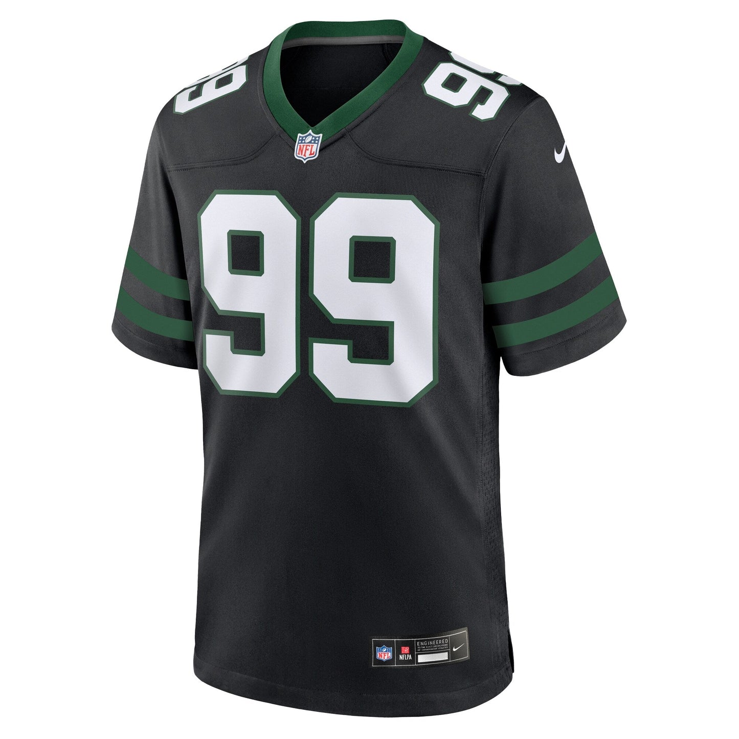 Will McDonald IV New York Jets Nike Alternate Game Jersey - Legacy Black football jersey product view 2