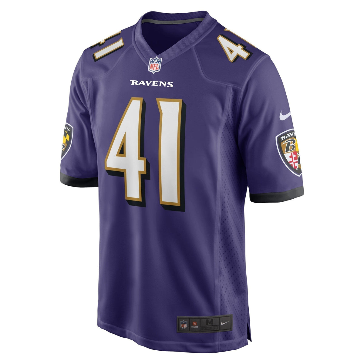 Daryl Worley Baltimore Ravens Nike Game Jersey - Purple football jersey product view 2