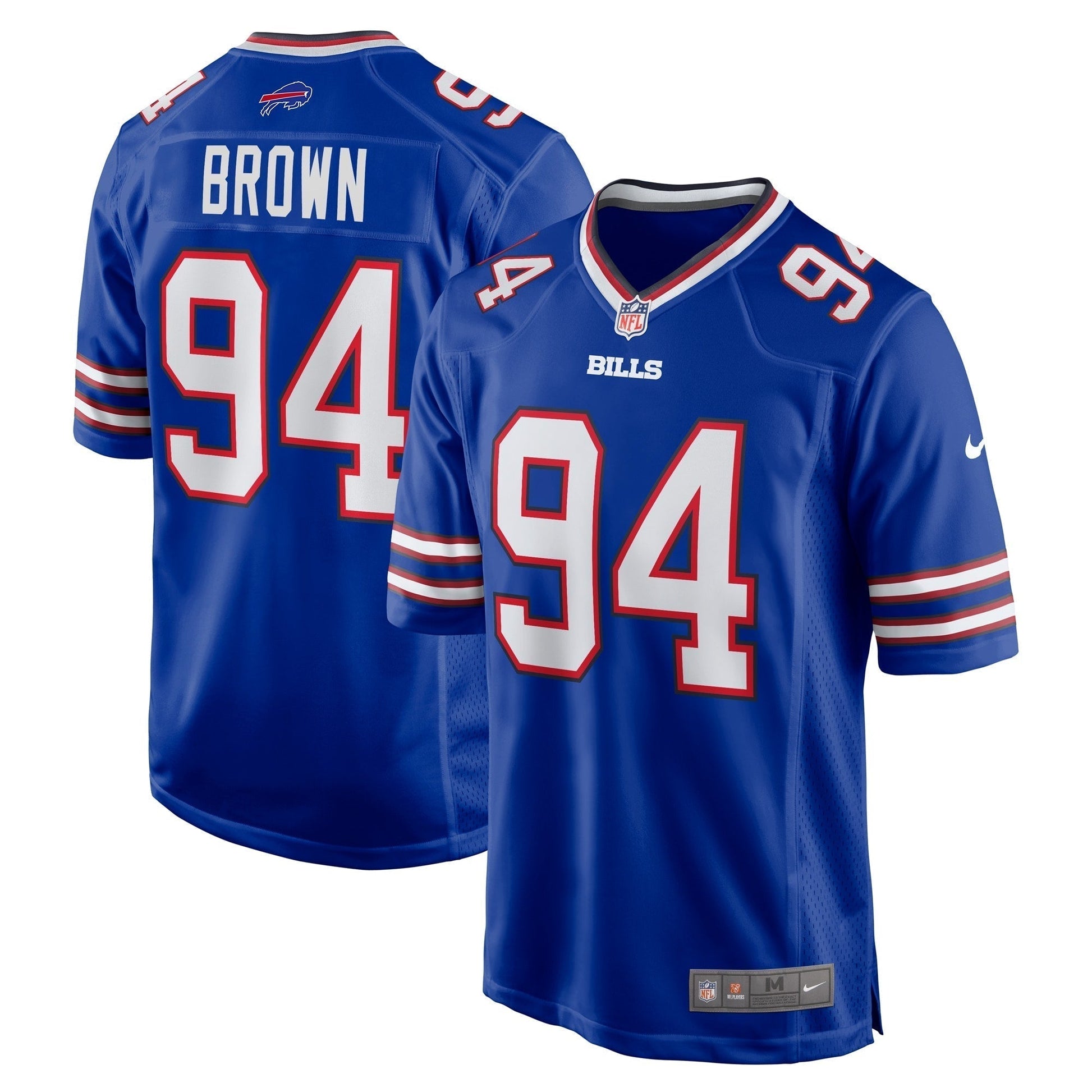 Andrew Brown Buffalo Bills Nike Game Jersey - Royal football jersey product view 1