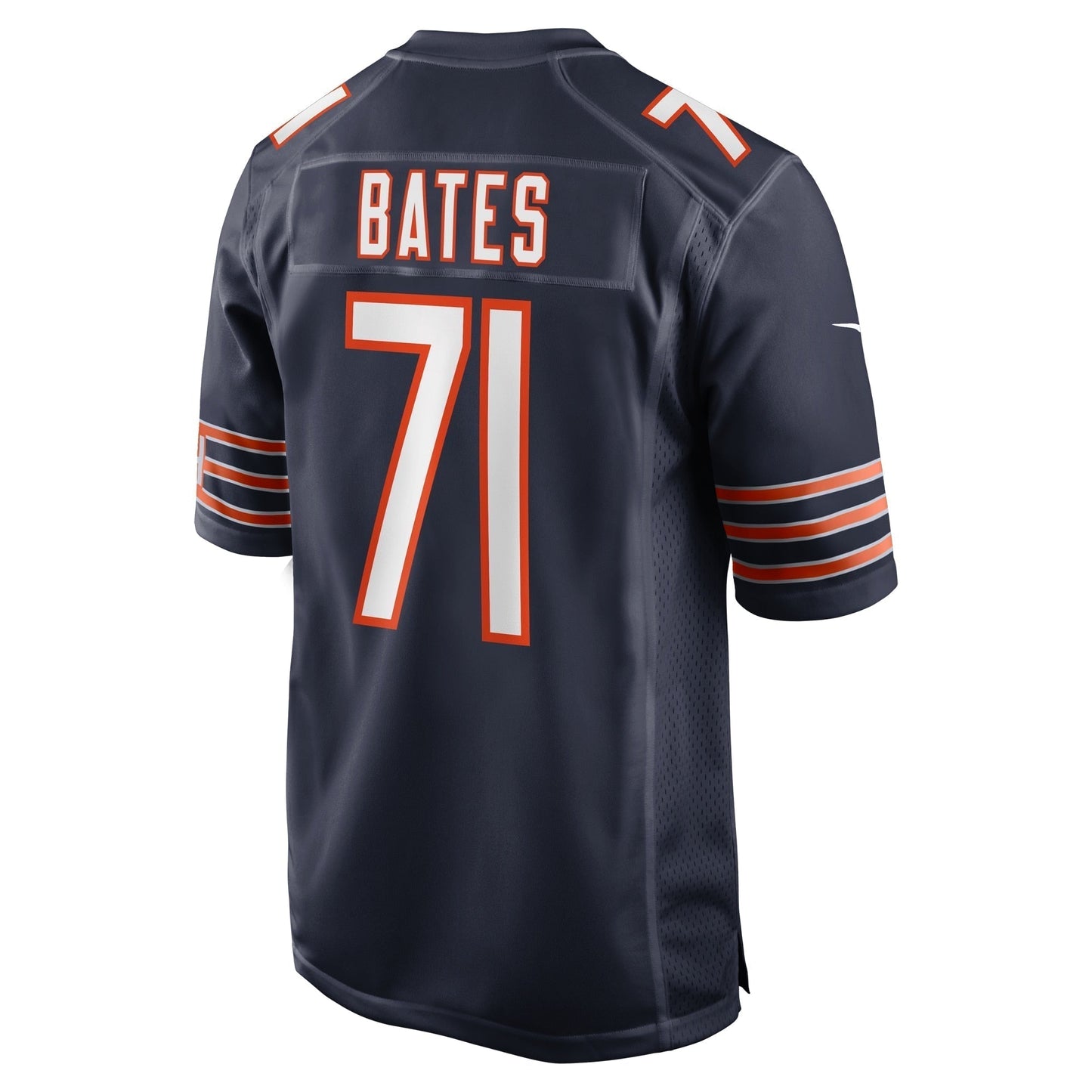 Ryan Bates Chicago Bears Nike Game Jersey - Navy football jersey product view 3