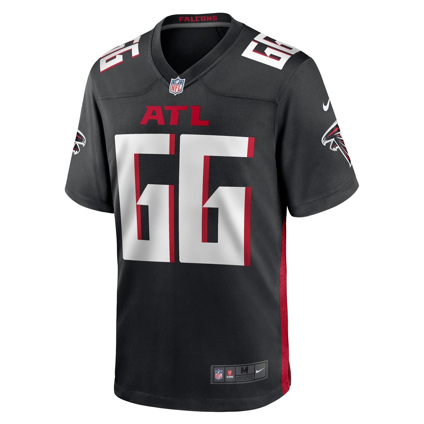 Joshua Miles Atlanta Falcons Nike Game Jersey - Black football jersey product view 2