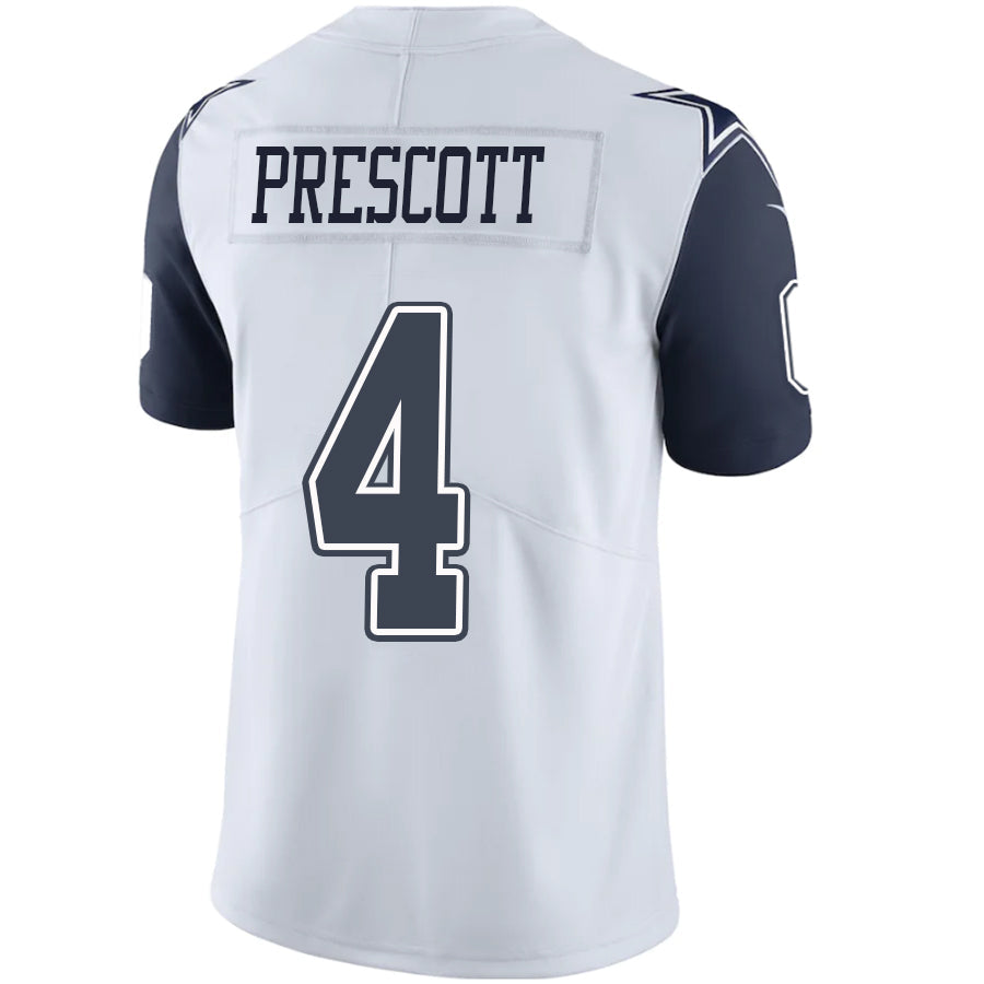 D.Cowboys #4 Dak Prescott Player White Vapor F.U.S.E. Limited Football Jerseys football jersey product view 1