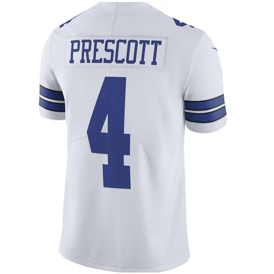 D.Cowboys #4 Dak Prescott White Vapor Untouchable Limited Player Football Jerseys football jersey product view 1