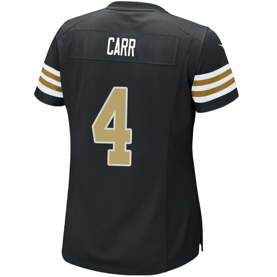 NO.Saints #4 Derek Carr Player Black Game Stitched Football Jerseys football jersey product view 1