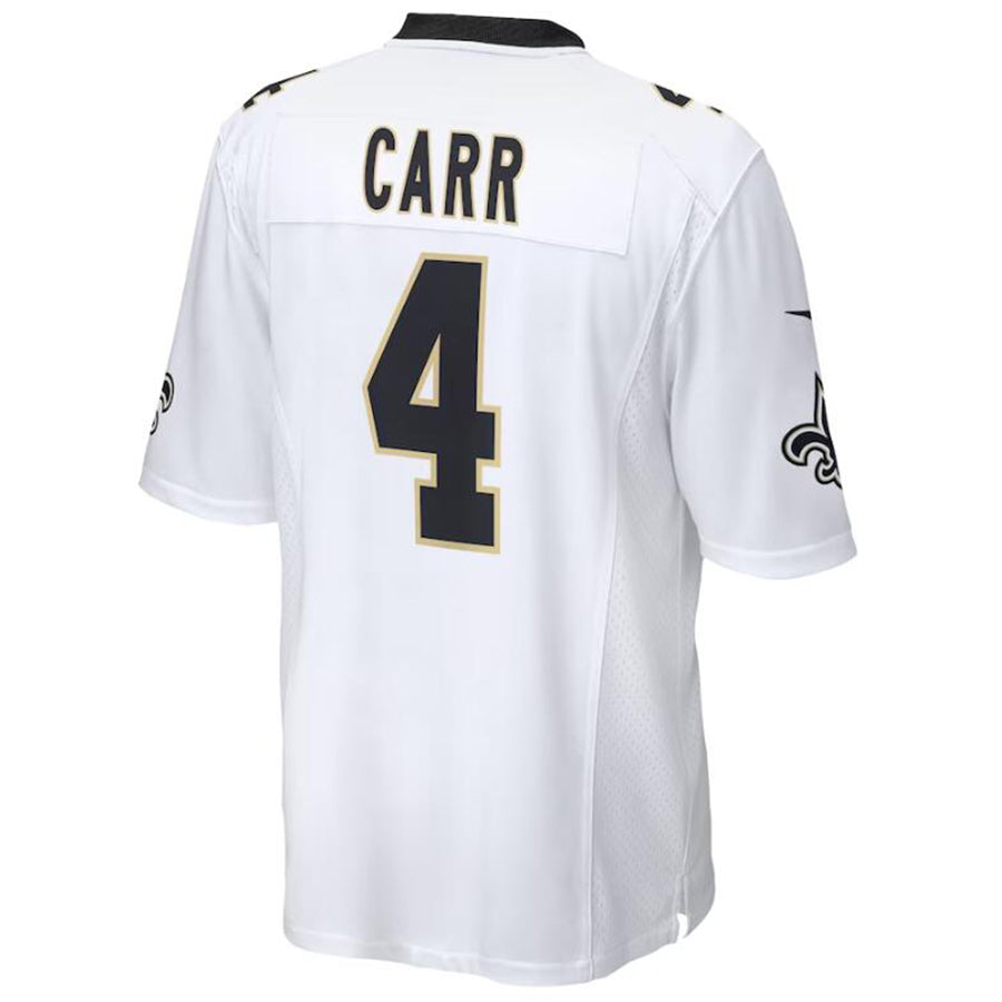 #4 Derek Carr Player NO.Saints White Game Football Jerseys football jersey product view 1