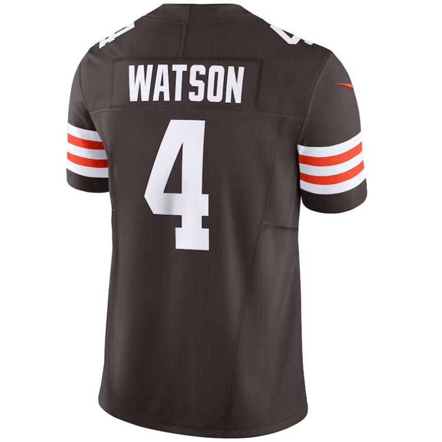 C.Browns #4 Deshaun Watson Brown Stitched Player Vapor F.U.S.E. Limited Football Jerseys football jersey product view 1