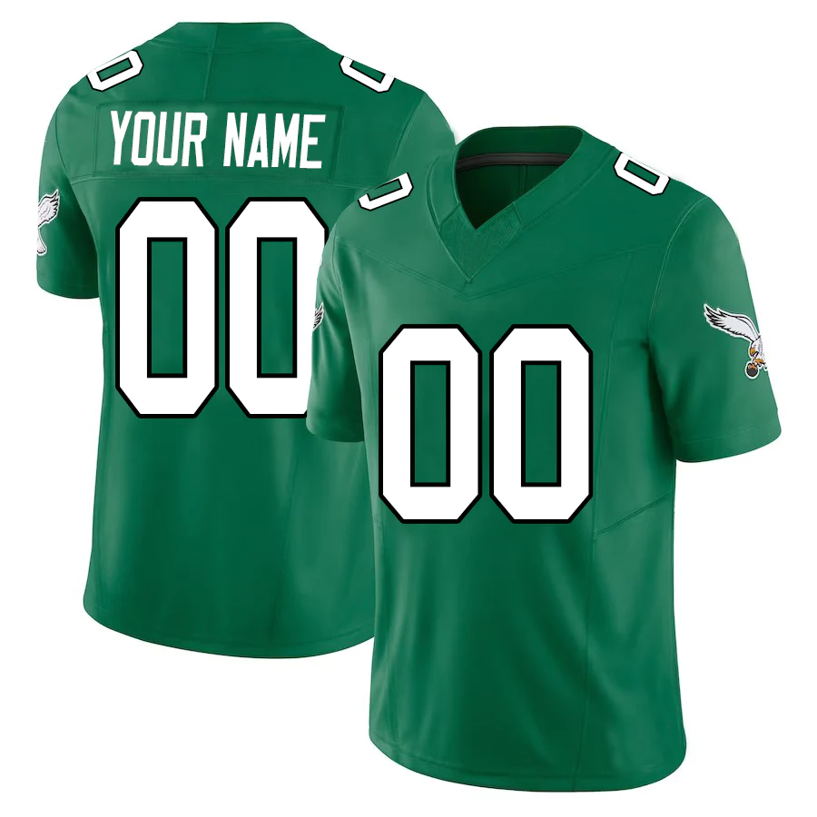 Custom1 Philadelphia Eagles Alternate Vapor F.U.S.E. Limited Jersey1 - Kelly Green Stitched American Football Jerseys football jersey product view 1