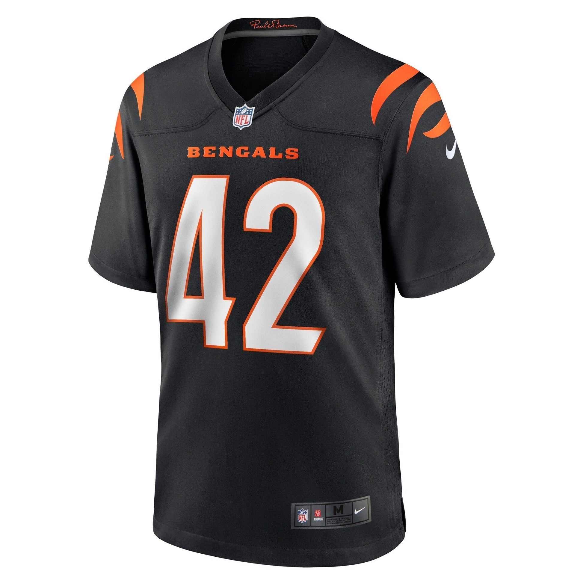 Allan George Cincinnati Bengals Nike Game Jersey - Black football jersey product view 2