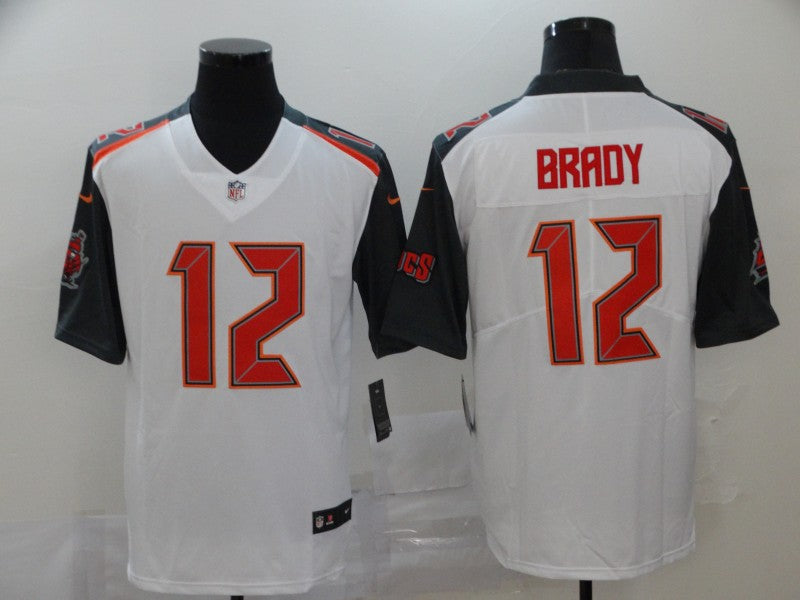 Men's Tampa Bay Buccaneers Tom Brady #12 White Game Player Jersey1 football jersey product view 1