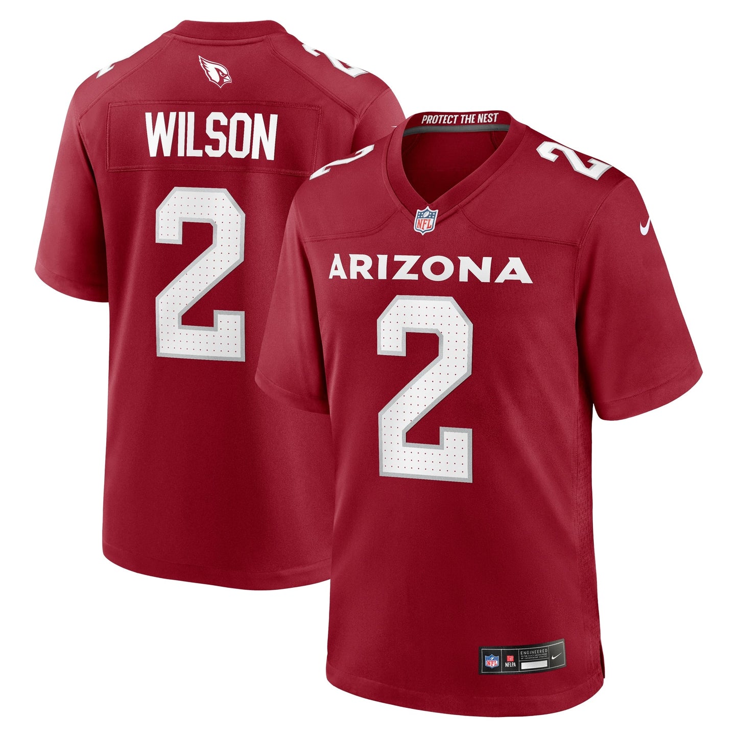 Mack Wilson Arizona Cardinals Nike Game Jersey - Cardinal football jersey product view 1