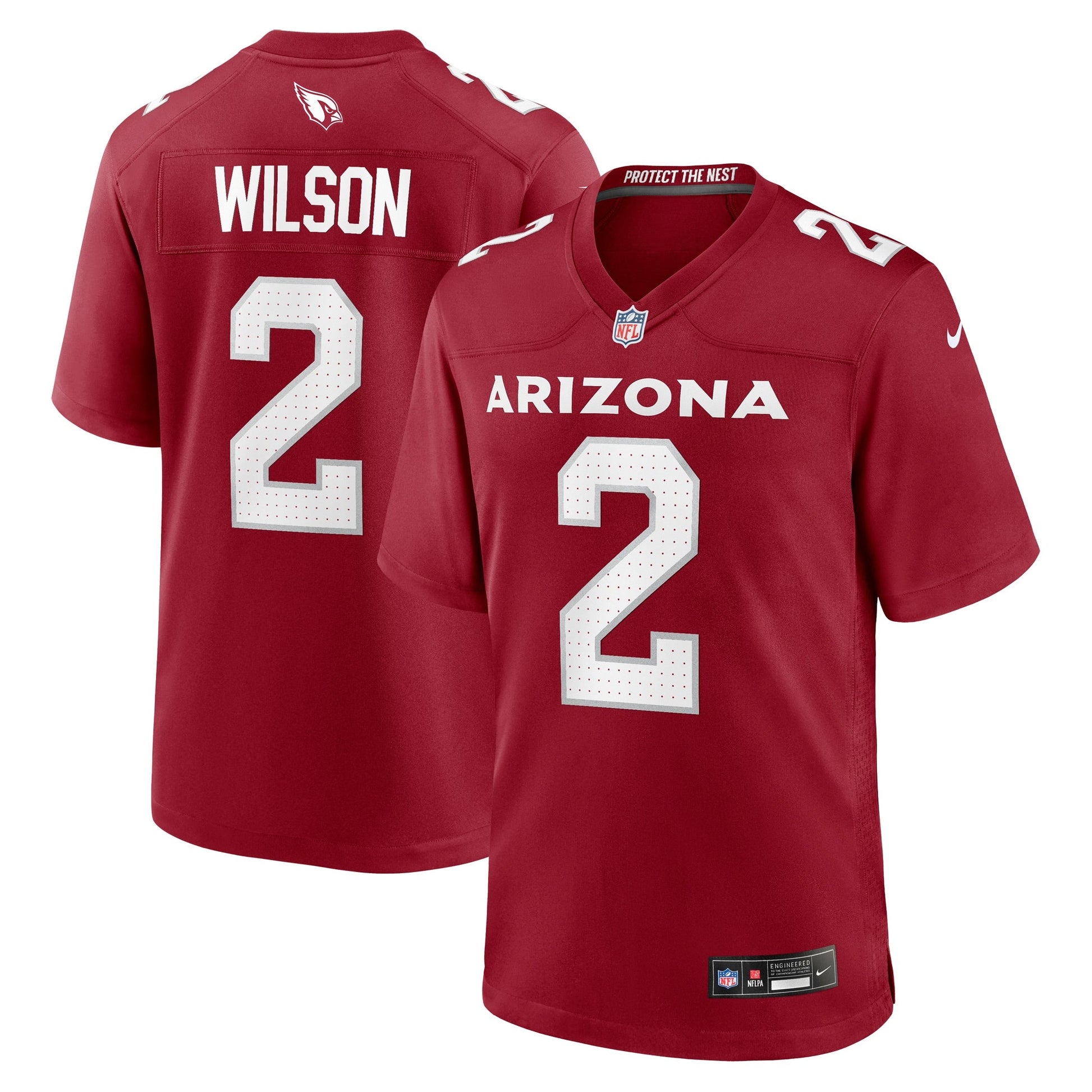 Mack Wilson Arizona Cardinals Nike Game Jersey - Cardinal football jersey product view 1
