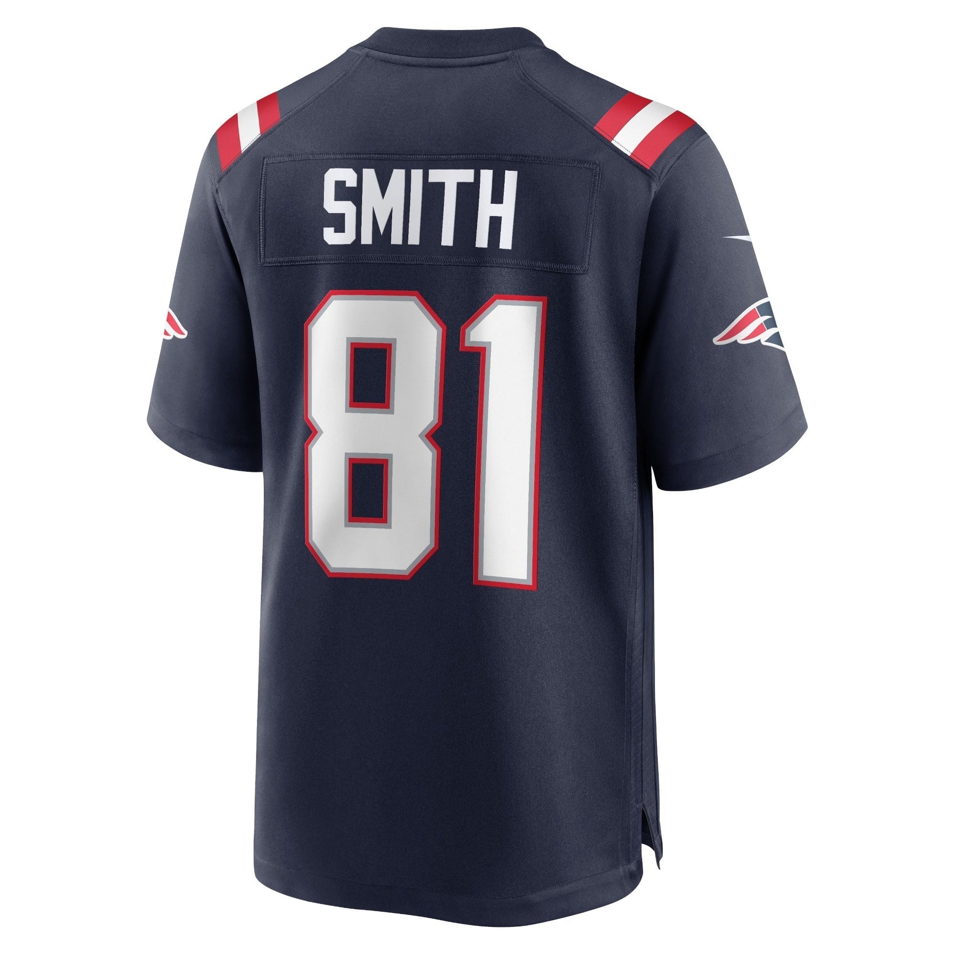 Jonnu Smith New England Patriots Nike Game Jersey - Navy football jersey product view 3