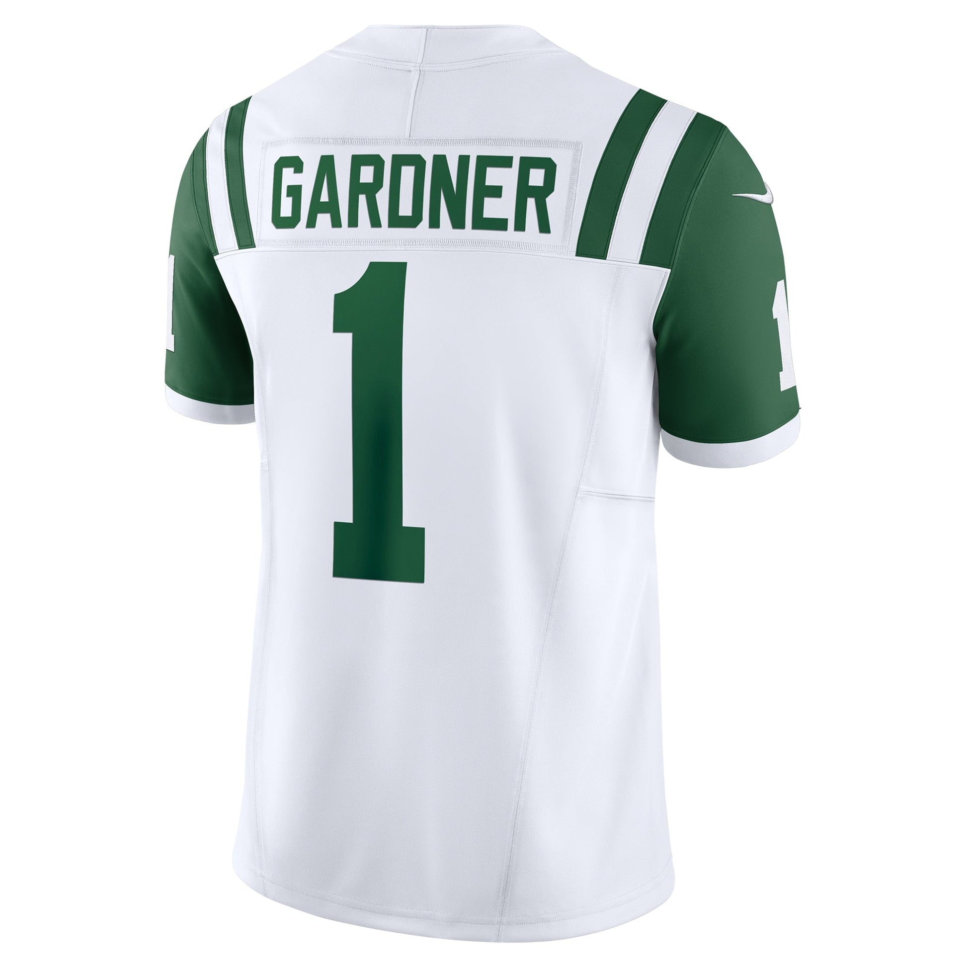 Ahmad Sauce Gardner New York Jets Nike Classic Alternate Vapor F.U.S.E. Limited Jersey - White football jersey product view 3