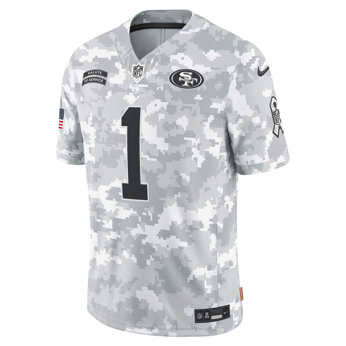 Deebo Samuel Sr San Francisco 49ers Nike 2024 Salute to Service Limited Jersey - Arctic Camo football jersey product view 2