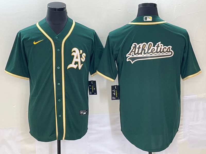 Men's Oakland Athletics Kelly Green Replica Player Jersey1 baseball jersey product view 1